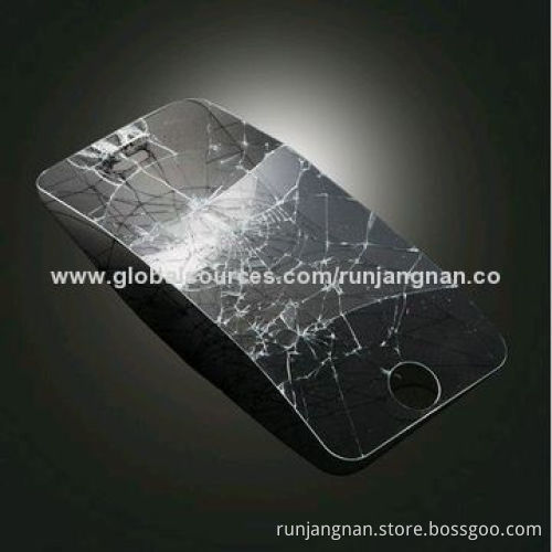 0.3mm Tempered-glass Screen Protector for iPhone 4/4S, HD, 9H, Rounded Borders, Smooth Edge